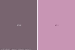 Before and after result