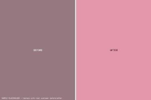 Before and after result